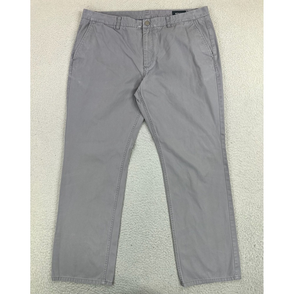 Bonobos Pants Mens 40x32 Gray Straight Regular Fit 100% Cotton Chino Casual